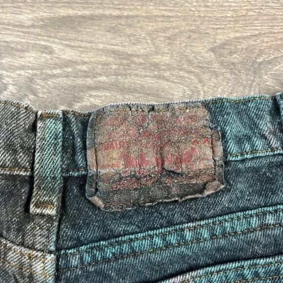 Vintage Levi's Women's 501 Jeans Shorts Black Denim High Waist Cutoffs 90s Y2k - Picture 10 of 13